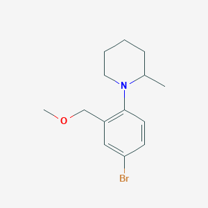 1-(4-Bromo-2-(methoxymethyl)phenyl)-2-methylpiperidine