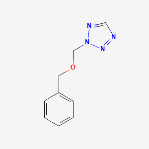 molecular formula C9H10N4O B8770709 2-((benzyloxy)methyl)-2H-tetrazole 