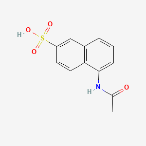 molecular formula C12H11NO4S B8770716 5-Acetylaminonaphthalene-2-sulfonic acid CAS No. 6272-21-5