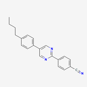 molecular formula C21H19N3 B8770759 4-[5-(4-Butylphenyl)pyrimidin-2-yl]benzonitrile CAS No. 63617-61-8