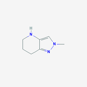 molecular formula C7H11N3 B8770762 2-Methyl-4,5,6,7-tetrahydro-2H-pyrazolo[4,3-b]pyridine 