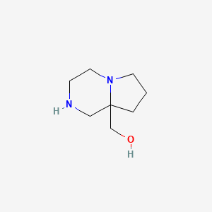 molecular formula C8H16N2O B8770767 (Octahydropyrrolo[1,2-a]pyrazin-8a-yl)methanol 