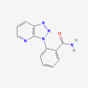 molecular formula C12H9N5O B8770792 2-(3H-[1,2,3]Triazolo[4,5-b]pyridin-3-yl)benzamide CAS No. 62052-32-8