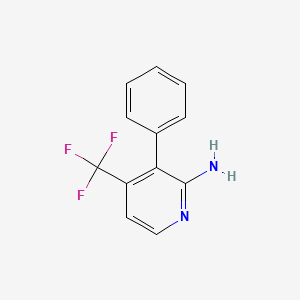 molecular formula C12H9F3N2 B8770798 3-Phenyl-4-trifluoromethylpyridin-2-ylamine 