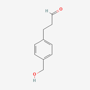 molecular formula C10H12O2 B8770820 3-(4-Hydroxymethyl-phenyl)-propionaldehyde CAS No. 690264-15-4