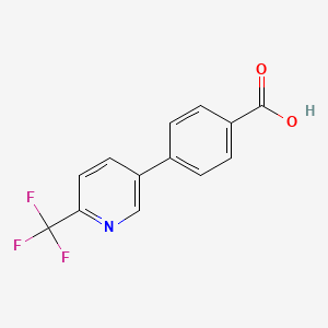 molecular formula C13H8F3NO2 B8770858 4-(6-(Trifluoromethyl)pyridin-3-yl)benzoic acid CAS No. 845826-95-1