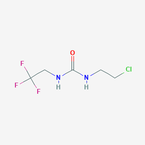 molecular formula C5H8ClF3N2O B8770877 1-(2-Chloroethyl)-3-(2,2,2-trifluoroethyl)urea CAS No. 13908-00-4