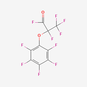 molecular formula C9F10O2 B8770953 2,3,3,3-Tetrafluoro-2-(pentafluorophenoxy)propionyl fluoride CAS No. 22304-57-0