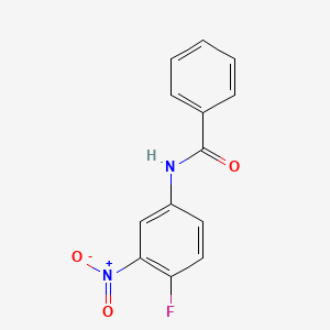 molecular formula C13H9FN2O3 B8770961 N-(4-fluoro-3-nitrophenyl)benzamide 