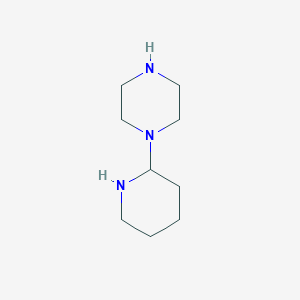 molecular formula C9H19N3 B8770976 Piperazine, 1-(2-piperidinyl)-(9CI) CAS No. 343868-64-4