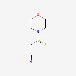 molecular formula C7H10N2OS B8770986 3-Morpholin-4-yl-3-thioxopropanenitrile 