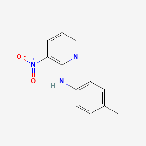 molecular formula C12H11N3O2 B8771016 N-(4-Methylphenyl)-3-nitropyridin-2-amine CAS No. 54696-60-5