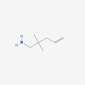 molecular formula C7H15N B8771082 2,2-Dimethylpent-4-en-1-amine CAS No. 73604-46-3