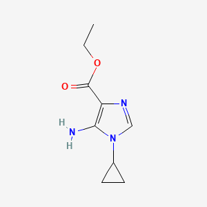 Ethyl 5-amino-1-cyclopropyl-1H-imidazole-4-carboxylate