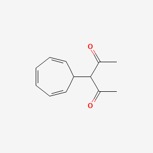 molecular formula C12H14O2 B8771116 3-(2,4,6-Cycloheptatrien-1-yl)-2,4-pentanedione CAS No. 65548-56-3