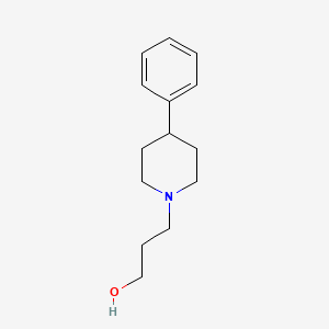 molecular formula C14H21NO B8771122 4-Phenyl-1-piperidinepropanol 