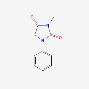 molecular formula C10H10N2O2 B8771142 3-Methyl-1-phenylimidazolidine-2,4-dione 