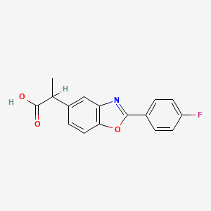 2-(4-Fluorophenyl)-alpha-methyl-5-benzoxazoleacetic acid