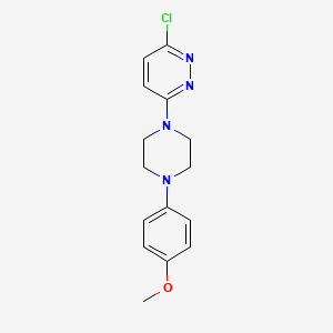 molecular formula C15H17ClN4O B8771179 3-Chloro-6-[4-(4-methoxyphenyl)piperazin-1-yl]pyridazine 