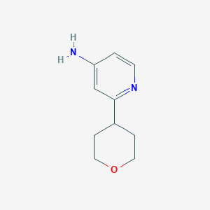 4-Pyridinamine, 2-(tetrahydro-2H-pyran-4-yl)-