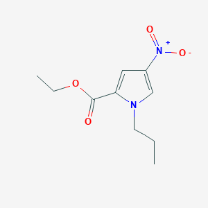 molecular formula C10H14N2O4 B8771279 1-propyl-4-nitro-1H-pyrrole-2-carboxylic acid ethyl ester CAS No. 58902-77-5