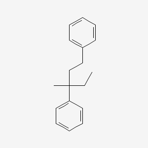 molecular formula C18H22 B8771306 Benzene, 1,1'-(1-ethyl-1-methyl-1,3-propanediyl)bis- CAS No. 106060-50-8