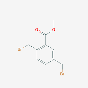 molecular formula C10H10Br2O2 B8771339 Methyl 2,5-bis(bromomethyl)benzoate CAS No. 74725-06-7