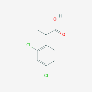 molecular formula C9H8Cl2O2 B8771350 2-(2,4-Dichlorophenyl)propanoic acid 