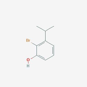 molecular formula C9H11BrO B8771395 2-Bromo-3-isopropylphenol 