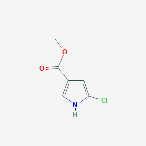 molecular formula C6H6ClNO2 B8771404 methyl 5-chloro-1H-pyrrole-3-carboxylate 