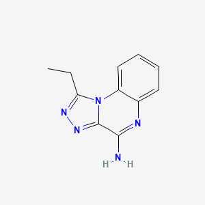 molecular formula C11H11N5 B8771460 1-Ethyl-[1,2,4]triazolo[4,3-A]quinoxalin-4-amine CAS No. 91895-49-7