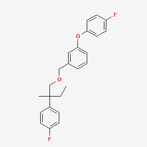 1-(4-Fluorophenoxy)-3-((2-(4-fluorophenyl)-2-methylbutoxy)methyl)benzene