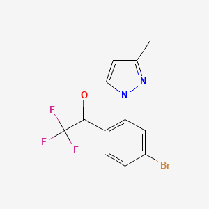 1-(4-Bromo-2-(3-methyl-1H-pyrazol-1-yl)phenyl)-2,2,2-trifluoroethanone