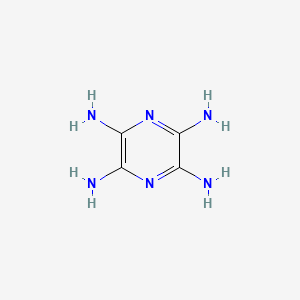 molecular formula C4H8N6 B8771615 Pyrazine-2,3,5,6-tetraamine 