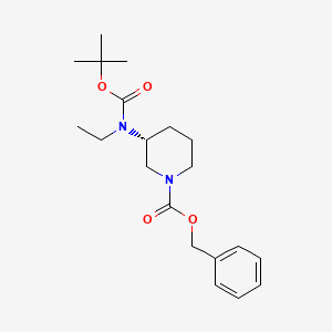 molecular formula C20H30N2O4 B8771697 (R)-1-Cbz-3-(Boc(ethyl)amino)piperidine 