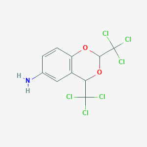 2,4-bis(trichloromethyl)-4H-1,3-benzodioxin-6-amine