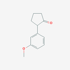molecular formula C12H14O2 B8771751 2-(3-Methoxyphenyl)cyclopentan-1-one CAS No. 31503-28-3
