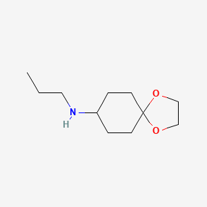 molecular formula C11H21NO2 B8771760 N-propyl-1,4-dioxaspiro[4.5]decan-8-amine CAS No. 676124-70-2