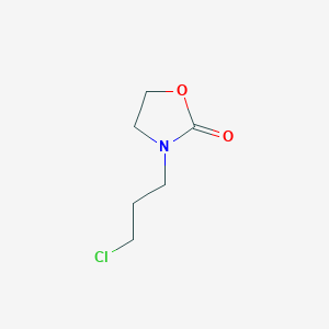 molecular formula C6H10ClNO2 B8771764 3-(3-Chloropropyl)-2-oxazolidinone 