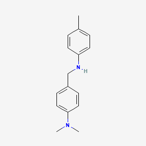 molecular formula C16H20N2 B8771843 Benzenamine, 4-methyl-N-(4-dimethylaminobenzyl)- 