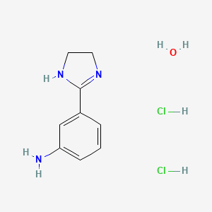 molecular formula C9H15Cl2N3O B8771891 3-(4,5-Dihydro-1h-imidazol-2-yl)aniline dihydrochloride hydrate CAS No. 833486-96-7