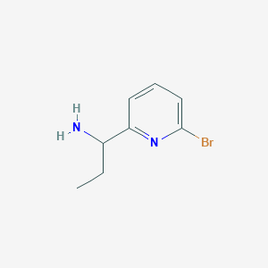 molecular formula C8H11BrN2 B8771899 1-(6-Bromopyridin-2-yl)propan-1-amine 