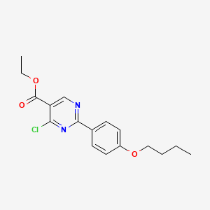 Ethyl 2-(4-butoxyphenyl)-4-chloropyrimidine-5-carboxylate