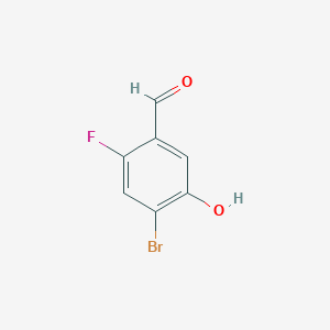 4-Bromo-2-fluoro-5-hydroxybenzaldehyde