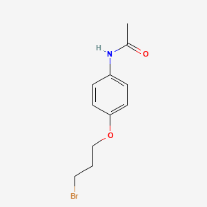 molecular formula C11H14BrNO2 B8771933 N-[4-(3-Bromo-propoxy)-phenyl]-acetamide CAS No. 40981-73-5