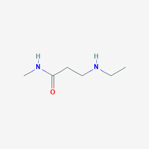 molecular formula C6H14N2O B8771948 3-ethylamino-N-methyl-propanamide 