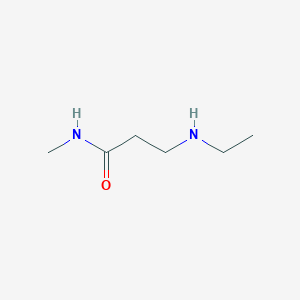 molecular formula C6H14N2O B8771948 3-(ethylamino)-N-methylpropanamide 