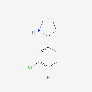 2-(3-Chloro-4-fluorophenyl)pyrrolidine