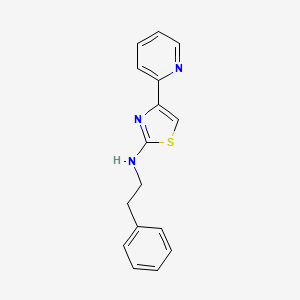 N-(2-phenylethyl)-4-(pyridin-2-yl)-1,3-thiazol-2-amine