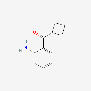 molecular formula C11H13NO B8772154 (2-Aminophenyl)(cyclobutyl)methanone 